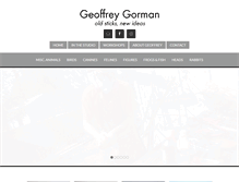 Tablet Screenshot of geoffreygorman.com